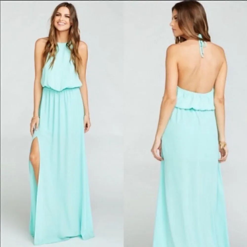 NWOT Show Me Your Mumu Heather Halter Maxi
